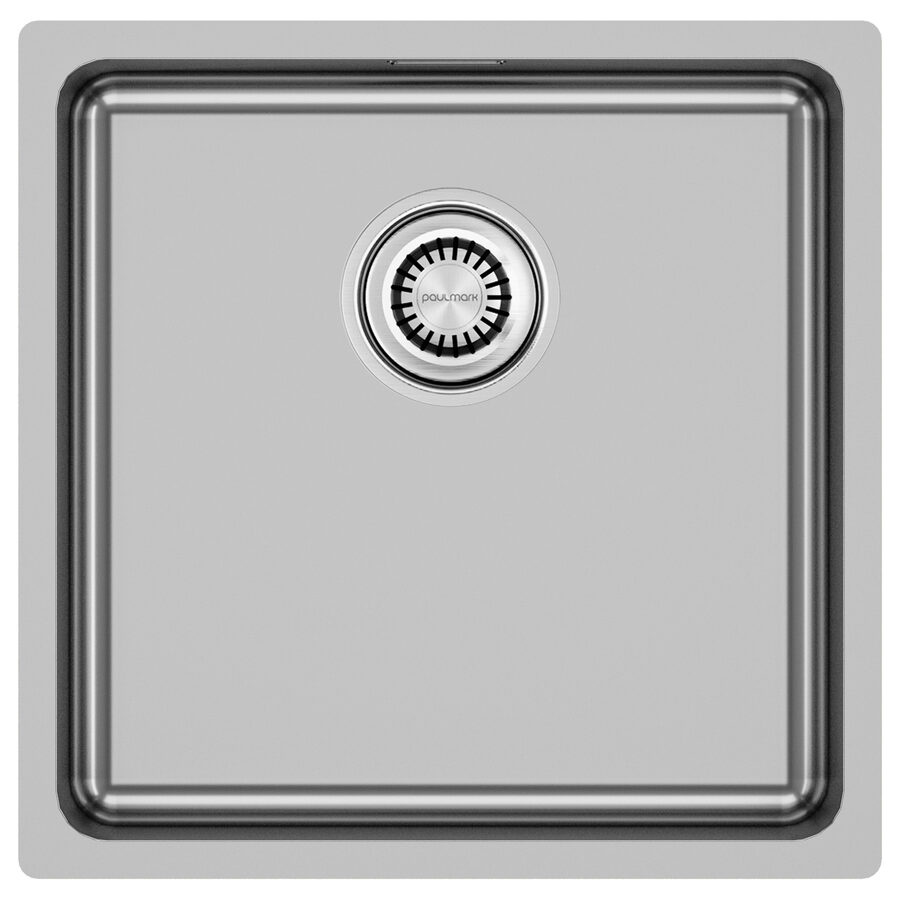 Кухонная мойка Paulmark VISTA 44 PM304444-BS брашированная нержавеющая сталь 440×440×200 мм