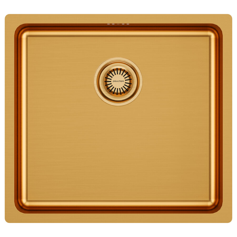 Кухонная мойка Paulmark VISTA 48 PM304844-BG брашированное золото 440×480×200 мм
